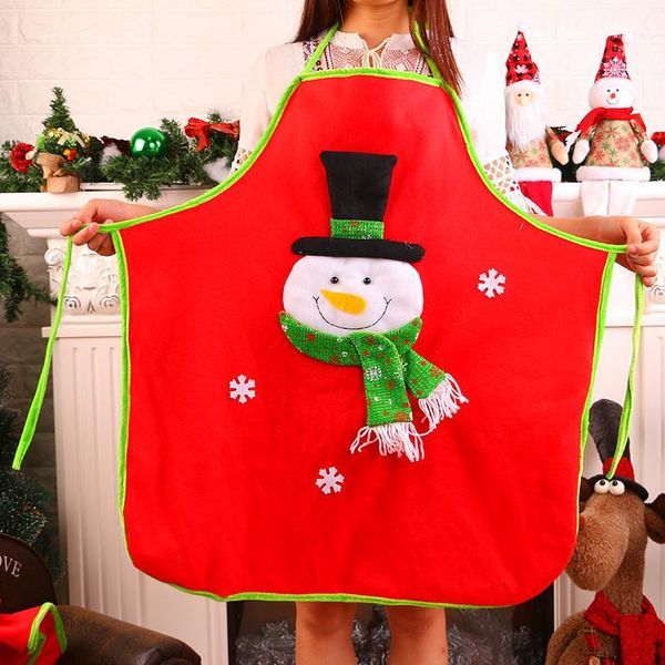 

aprons christmas non-woven applique apron 70x60cm1