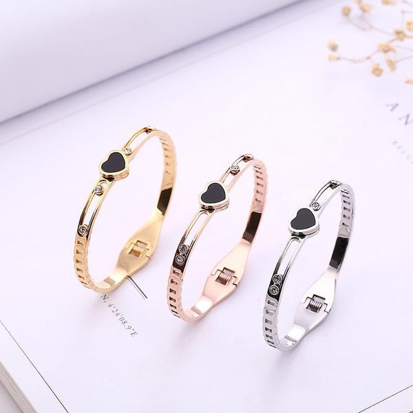 

bangle jewelry & accessories/fashion jewelry/bangles/love shell bracelet /titanium steel bracelet1, Black