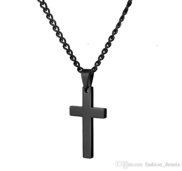 

necklaces s pendant mens cross men religion stainless faith crucifix charm titanium steel chain for women fashion2c3c
