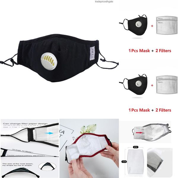 

pm2.5 with cotton mouth real breath valve 2 anti-dust anti pollution mask cloth activate jvrw