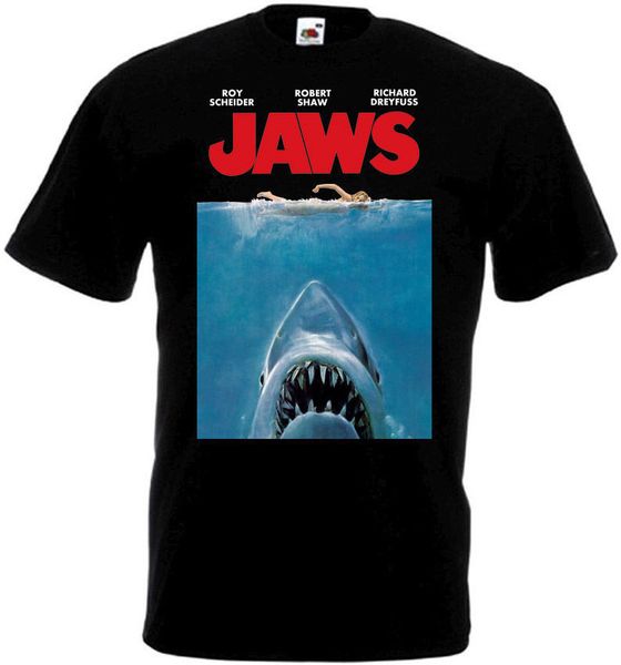 

jaws black movie poster all sizes s 3xl fashion summer paried fashion classic sport hooded sweatshirt hoodie t shirt