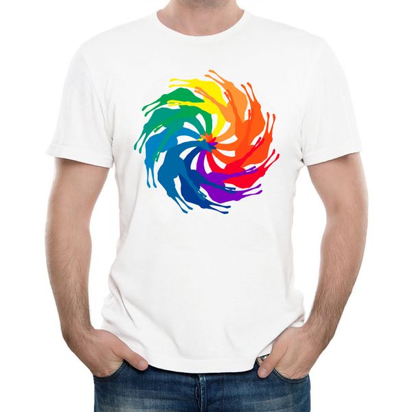 

new men's fashion giraffe color wheel design t shirt summer cool soft short sleeve tee sport hooded sweatshirt hoodie