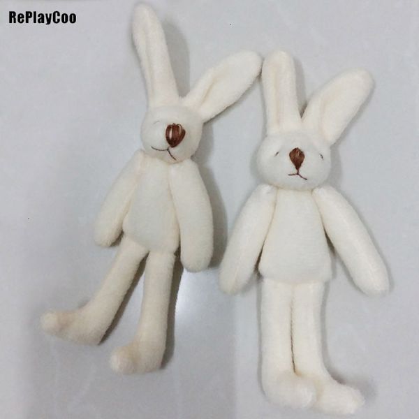 

2pcs/lotmini plush 11cm long-legged rabbit stuffed toys white pelucia pendant kids birthday gift wzr006