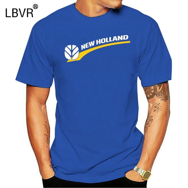 

мужчины тенниска моды new holland трактор логотипа сек синий повседневный короткие рукава смешные майка топы спортивные с капюшоном hoodie