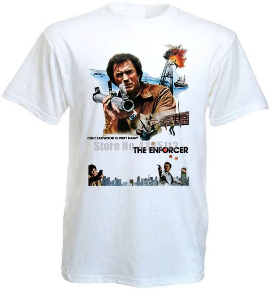 

sport the enforcer v4 t shirt clint eastwood 100% cotton white natural all sizes s-5xl