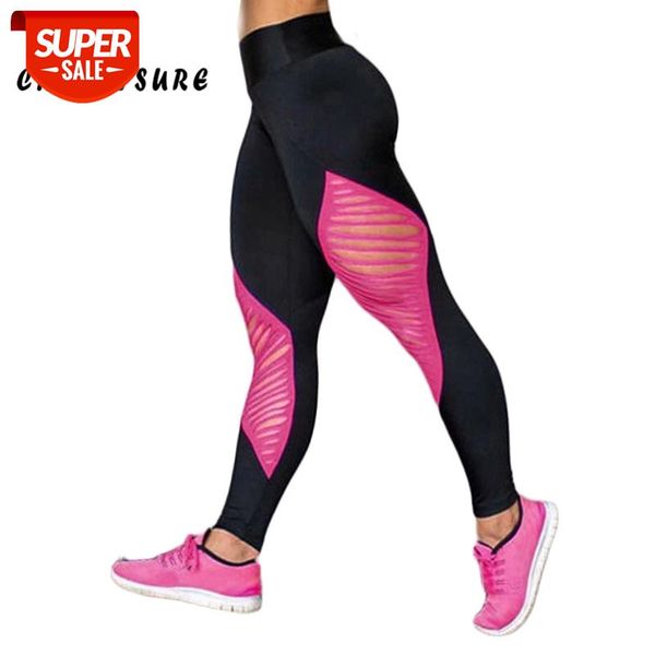 

chrleisure workout leggings black female polyester patchwork long legins quick dry hollow push up women leggings #bx6w, Black;white