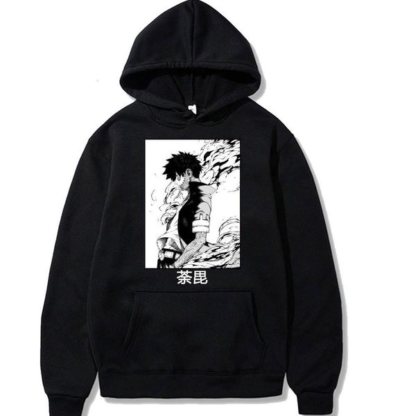 

dabi boku no my hero academia hoodie summer men cotton sweatshirt anime hoodie harajuku drop shipping, Black