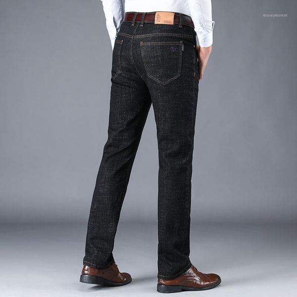 

men's jeans men's pants plus size four seasons street fit business casual belt fashion straight brand classic micro-bomb1, Blue