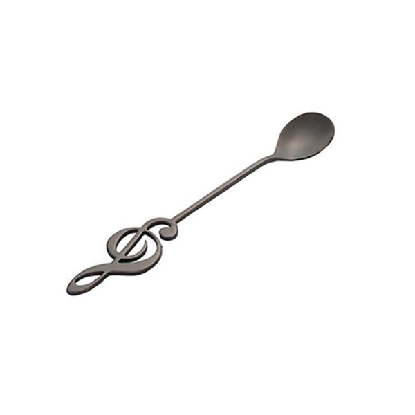 

304 stainless steel musical notes spoon coffee spoon tea stirring spoon music bar ice mug dessert scoop creative cutlery h bbyiub