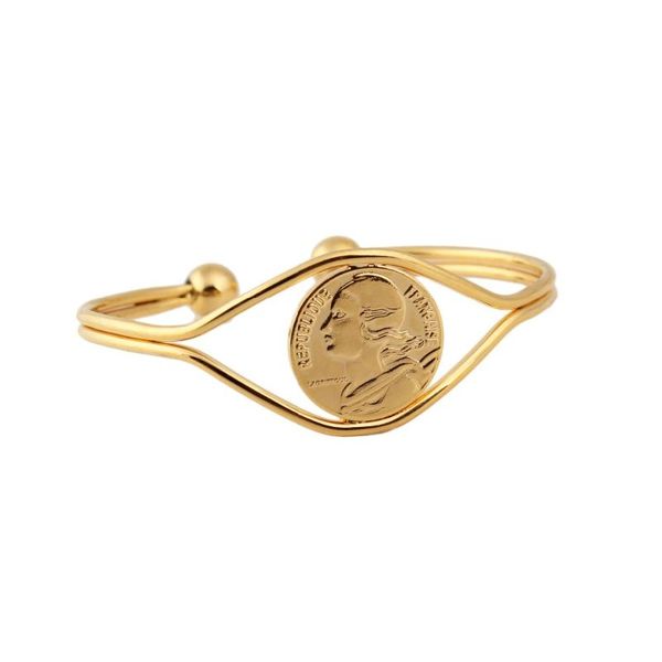 

unique design gold filled plated french jewelry bracelets bangles for women, Black