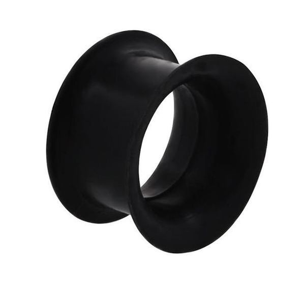 

100pcs ear gauges soft sile ear plugs ear tunnels body jewelry stretchers multi color wmtqid bdegarden, Silver