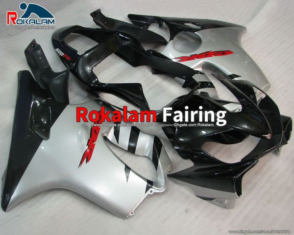 Silber Schwarz Verkleidung für Honda CBR600 F4i 2001 2002 2003 CBR 600 CBF4i 01 02 03 Motorrad Body Cowling Kit (Spritzguss)