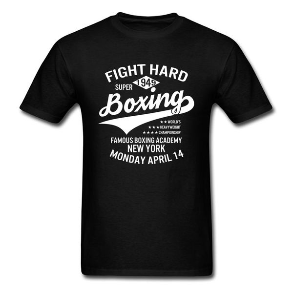 

sport funny club t shirt for men mike boxer fight hard winner gaming tshirt round collar 100% cotton men t-shirt popular