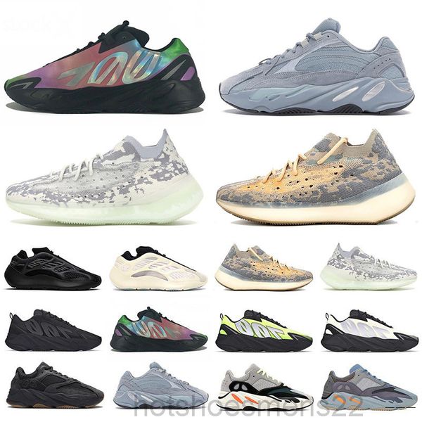 

700 v2 wave runner reflective casual shoes kanye carbon inertia tephra men women sneakers solid gey analog teal shoes trainer eur 36-45 adg9