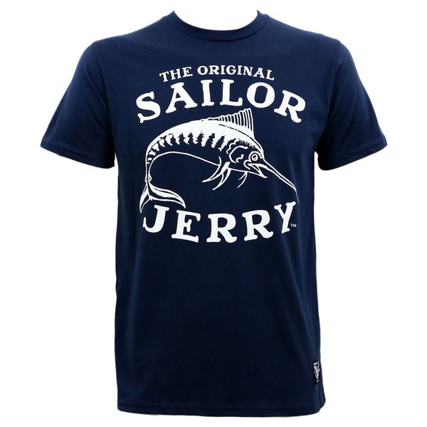 

sailor jerry tattoo sj marlin fish slim fit navy t shirt s 3xl new t shirts casual brand trend sport hooded sweatshirt hoodie