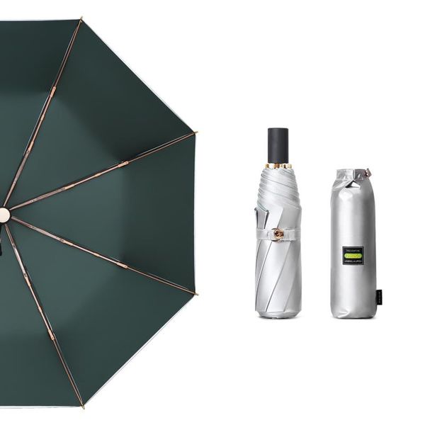 

портативный серебряный двухслойный зонтик женщины дождливый обуви мини складной ув защита зонт ветрозащитный прочный черный покрытие u5b bby