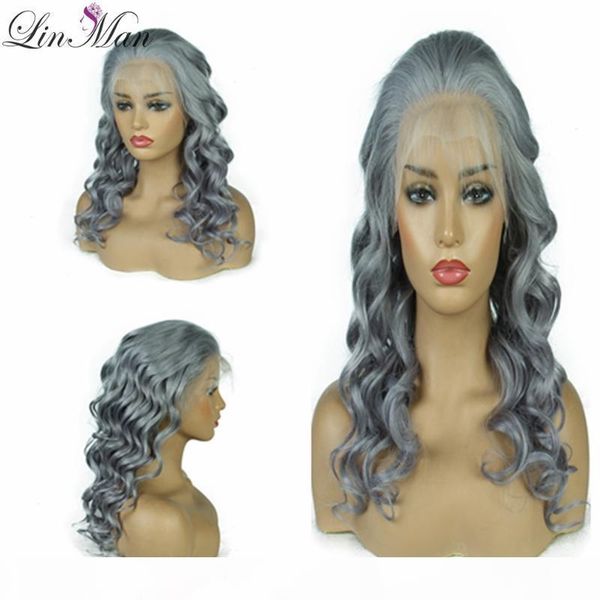 

lace front human hair wig ombre highlights color brazilian remy hair loose wave fashion for woman, Black;brown
