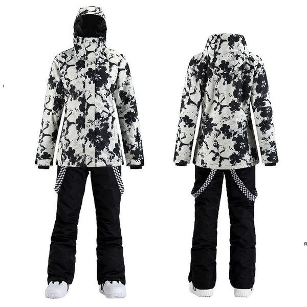 

skiing suits smn ski suit for women winter outdoor windproof snowboard warm thickened jacket snow pants sports alpine set