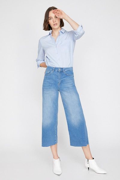 

котон женщины карма culotte жан брюки 0 kak47183md, Blue