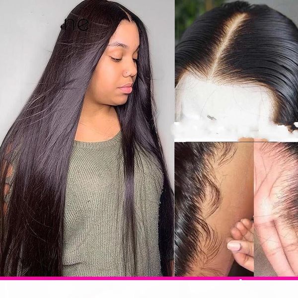 

transparent lace wigs 13x6 lace front human hair wigs brazilian straight lace front wig 28 30 inch hd, Black;brown