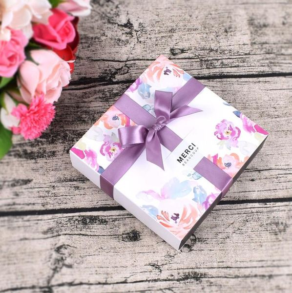 

3 стиль 10 шт цветок розовый великолепная бумажная коробка конфеты печенье новогоднее украшение kraft свадеб фавор bbytda sweet07