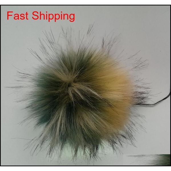

sell colourful 13-15cm size faux fur balls for decoration, artificial fur pom pom balls, 50pcs/set, shipping nvdaz, Silver