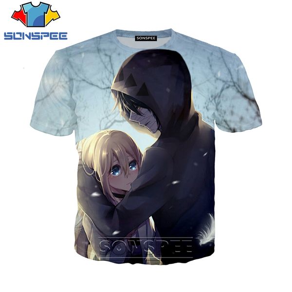 

anime angels of death leisure 3d print shirts kawaii kawaii humor men clothing