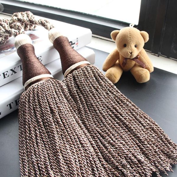 

1pc hanging ball curtain tieback tassel curtain buckle curtains braided binding tiebacks window tie back holder h jlllfw