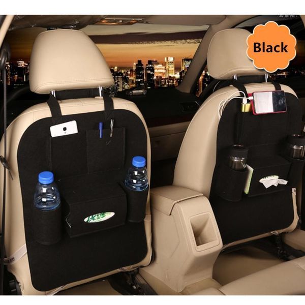 

car back seat trunk organize elastic felt storage organizer storage anti kick mats for kids car seat back protectors accessories1