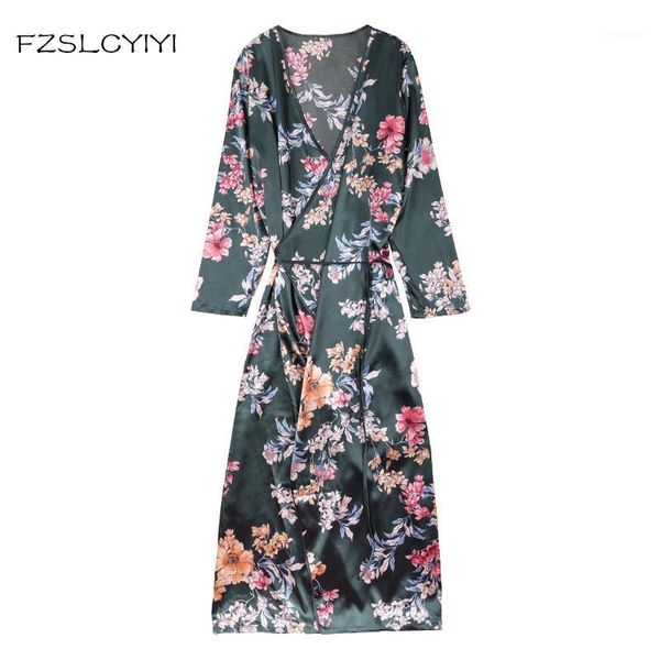 

fzslcyiyi robes supply of new spinning gowns women's spring long-sleeved home clothes peignoir for women1, Black;red