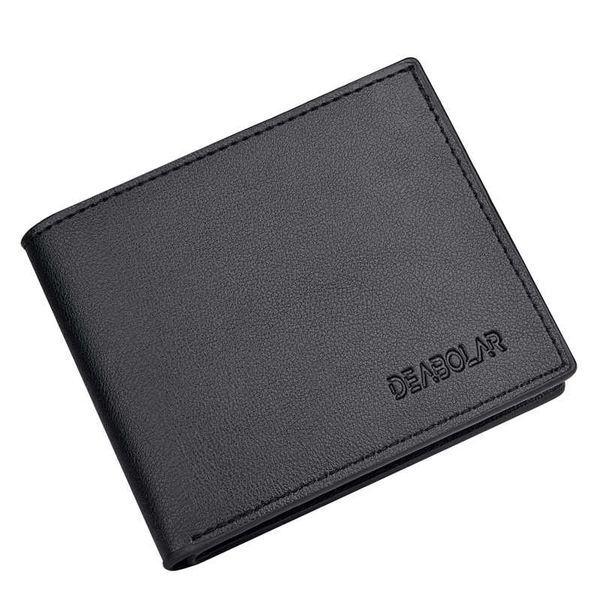

men's short driving license wallet multi-card wallets, Red;black