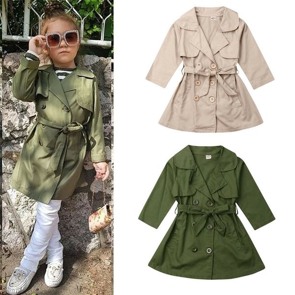 

toddler kids baby girl clothes autumn winter trench outerwear coat wind jacket outerwear parka overcoat 201106, Camo