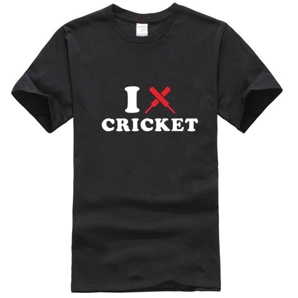 

я люблю cricket тенниска втулки краткости лета хлопок крутые футболки подарок на день рождения tshirt tee unisex mans jl-018 спорт толстовка
