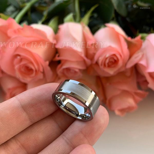 

10mm Silver Tungsten Carbide Ring Men Engagement Wedding Band Flat Polished Shiny Brushed Finish Comfort Fit1, Golden;silver