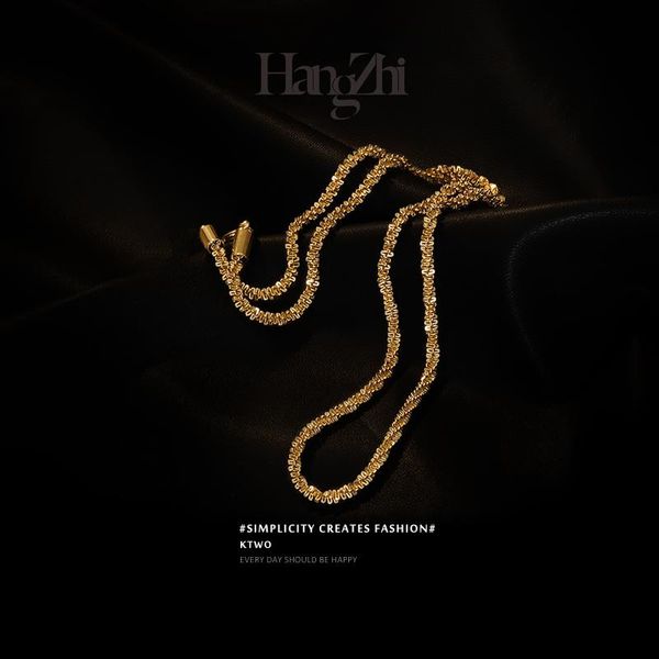 

hangzhi 2020 new hiphop punk street personality gypsophila choker necklace for women men girls party jewelry gift very beautiful, Silver