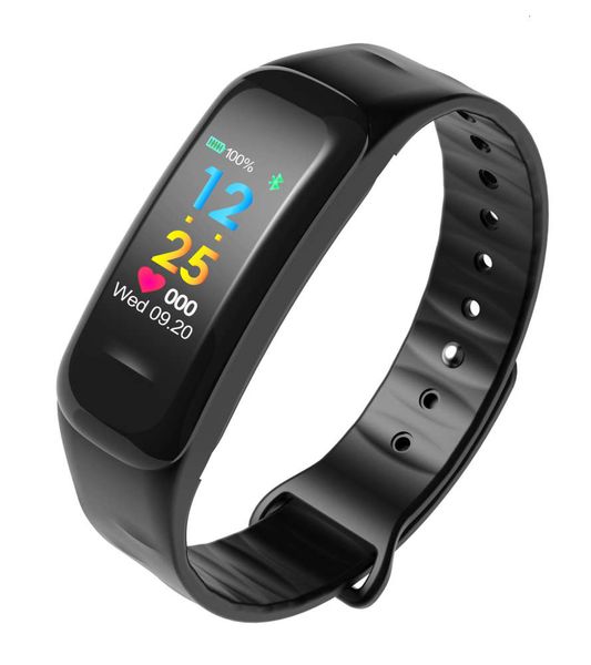 

c18 color screen intelligent bracelet heart rate prsure blood oxygen monitoring