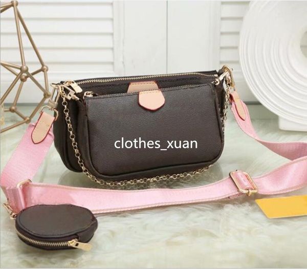 

brand new fashion handbag designer shoulder bags luxury handbag wallet phone bags three-piece combination bags 01