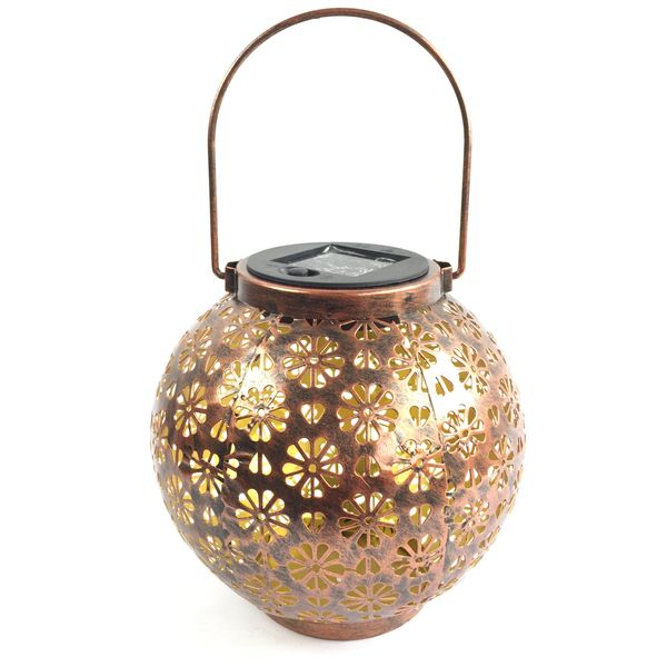 

garden light metal waterproof hanging decoration solar lamp for outdoor