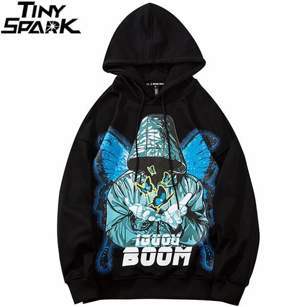 

hip hop mens streetwear hoodie butterfly devil printed sweatshirt 2020 autumn winter cotton casual hooded pullover black hipster
