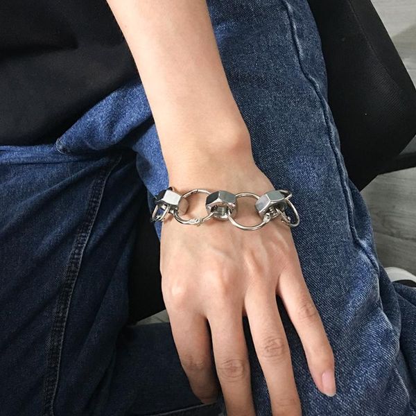 

хип-хоп гайка брамблс готической колючая проволока ссылка браслеты для мужчин женщин harajuku punk стиль jewelry charm аксессуаров, Black