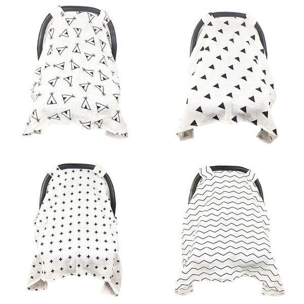 

new baby stroller car seat cover breathable sun shade canopy dustproof blanket triangle/tent/ripple/cross
