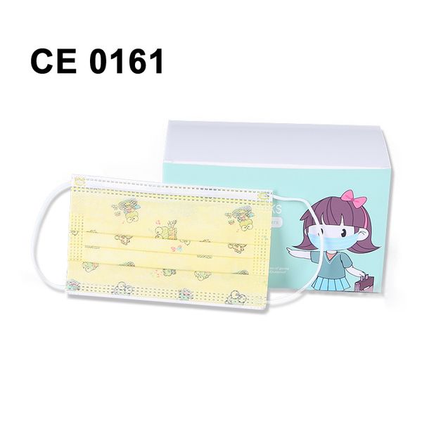 

face 3ply printed designed cartoon disposable custom mask for children