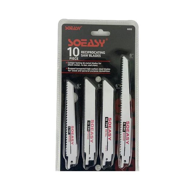 

new 10pcs set saw blades metal cutting blades reciprocating saw blade set for wood pvc wmttsi homes2007