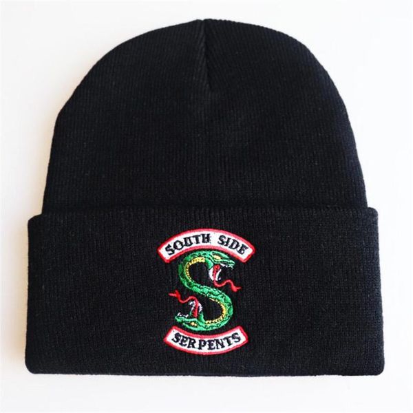 

riverdale south side serpents warm beanie hat winter knitted cap gift
