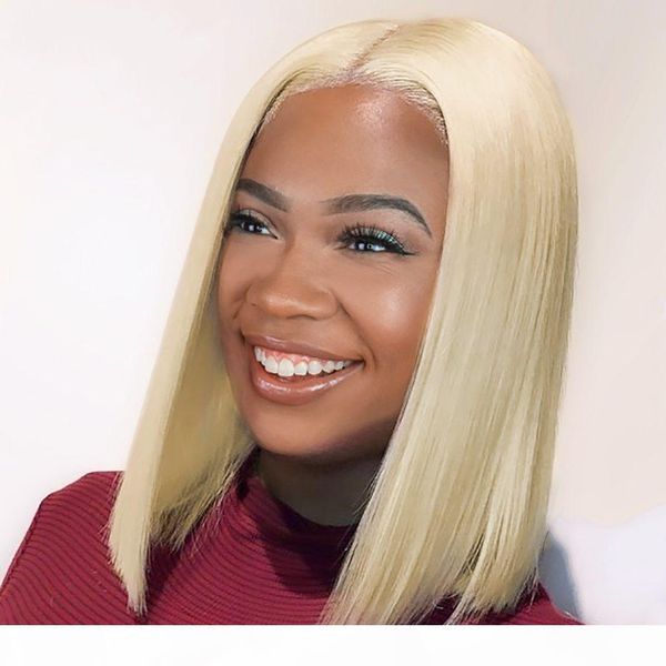 

blonde straight bob wig 613 peruvian human hair full lace wig lace front wig glueless with combs, Black;brown