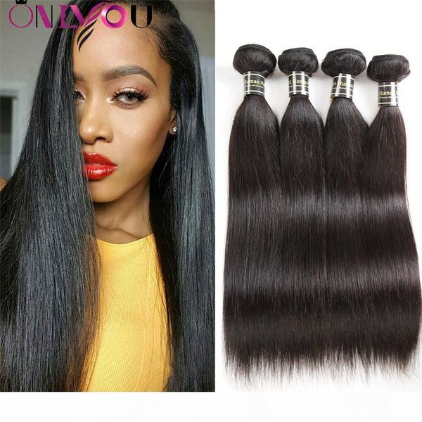 

10a natural peruvian straight virgin hair extensions silky straight human hair 5 6 bundles unprocessed remy hair weaves bundles factory deal, Black