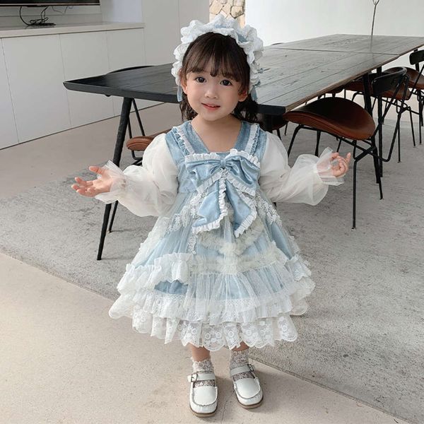 

new princs lolita girls' foreign baby sle children's drs, Red;yellow