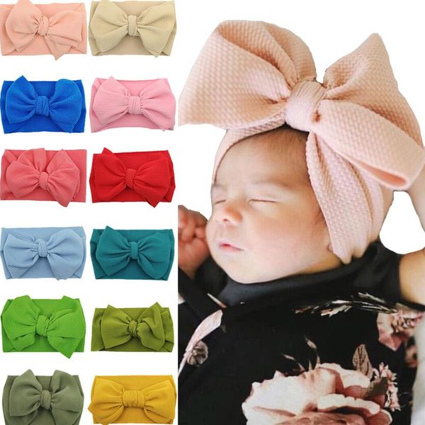 

fashion baby headband turban knotted baby hair accessories hair band newborn children baby bowknot headwear dropshipping qyldea mywjqq, Slivery;white