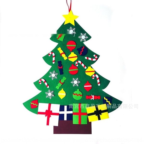 

9sfpr fabric diy felt hook and loop non-woven tree children's handmade puzzle non-wovendiy assembled christmas non-woven fabric decorat