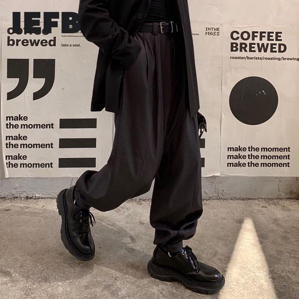 

iefb men's wear spring new korean style trendy ankle-length pants loose casual pants all-match can be bandaged bottoms 9y3445, Black